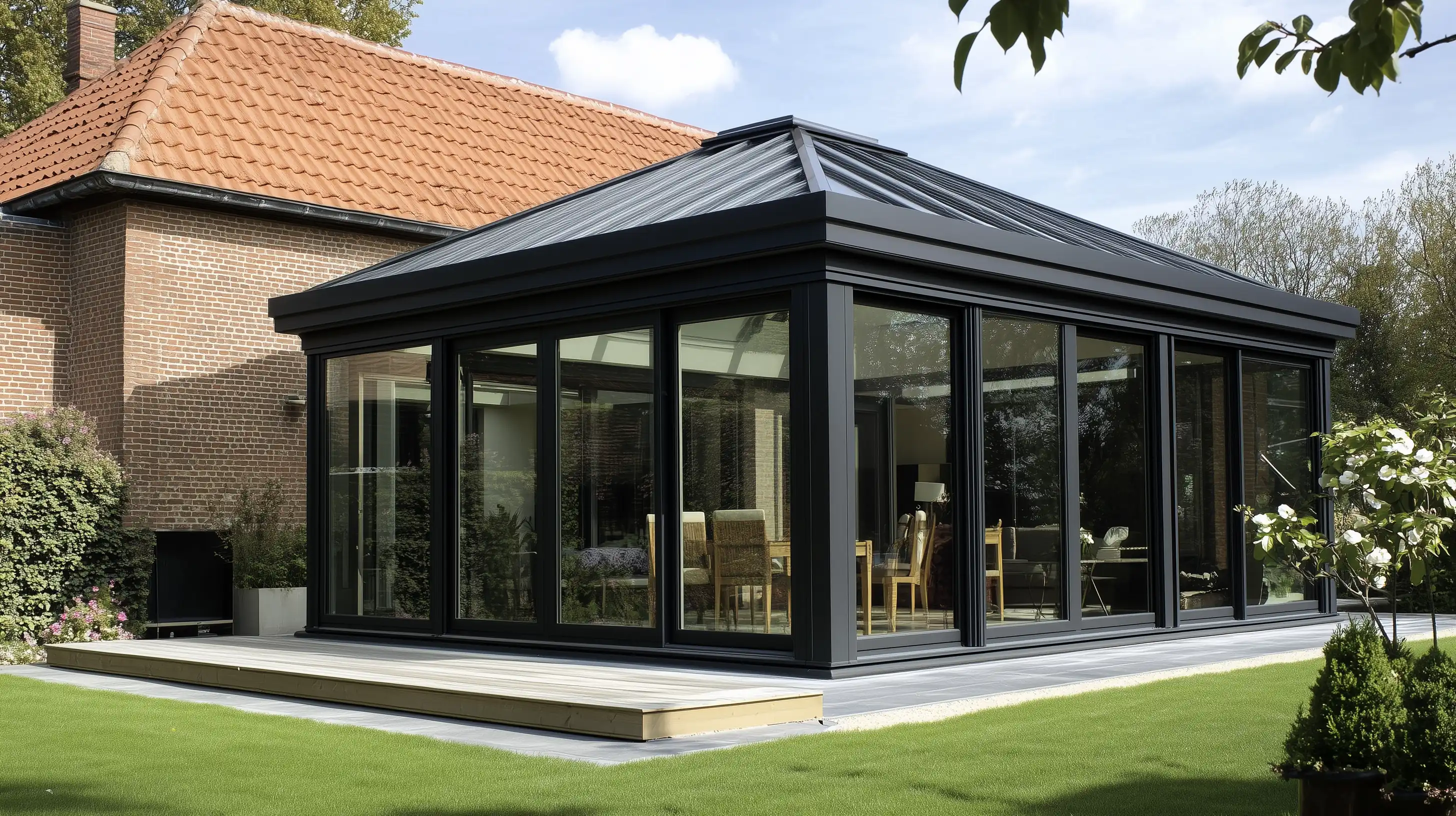 Home Extension jako biuro w domu – nowoczesny ogród zimowy do pracy zdalnej